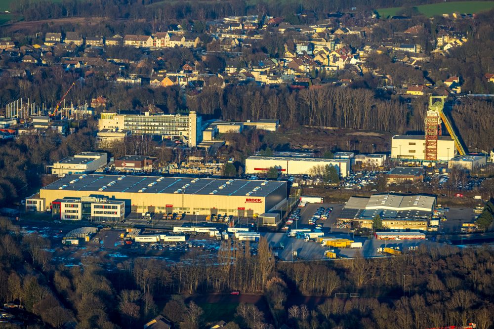 Luftbild Bochum - Werksgelände der BROCK Kehrtechnik GmbH in Bochum im Bundesland Nordrhein-Westfalen, Deutschland