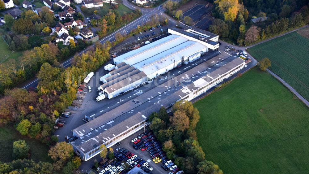 Luftbild Königswinter - Werksgelände der BRUNE Sitzmöbel GmbH in Königswinter im Bundesland Nordrhein-Westfalen, Deutschland