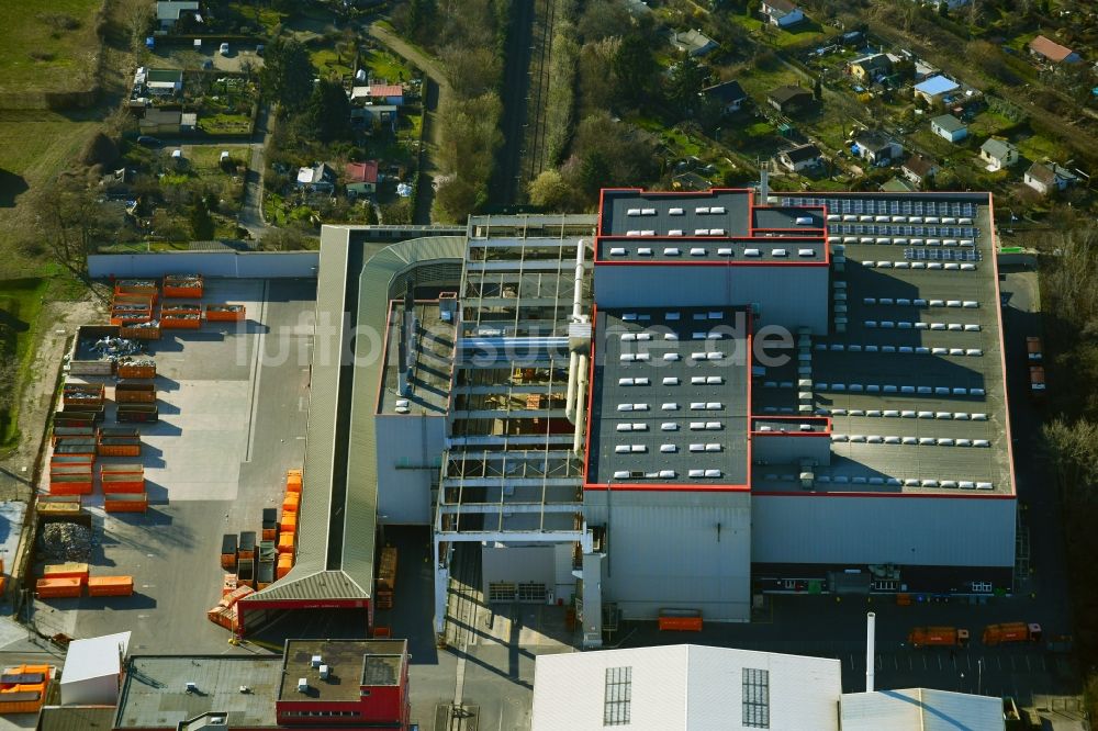 Luftbild Berlin - Werksgelände der BSR Mechanische Behandlungsanlagen im Ortsteil Britz in Berlin, Deutschland