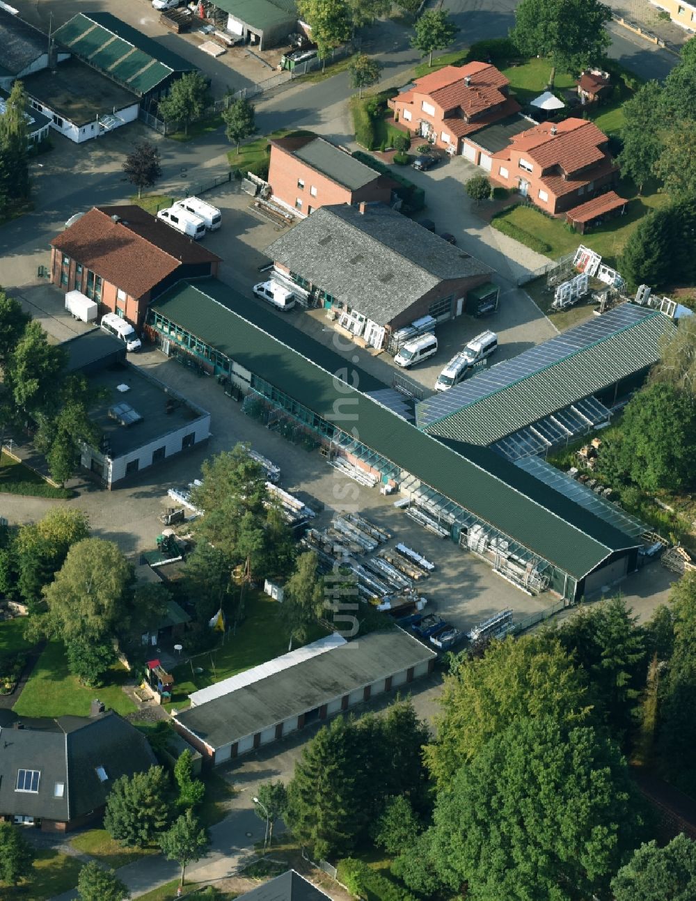 Luftbild Munster - Werksgelände der Busse Alu-Bau GmbH An der Raubkammer in Munster im Bundesland Niedersachsen