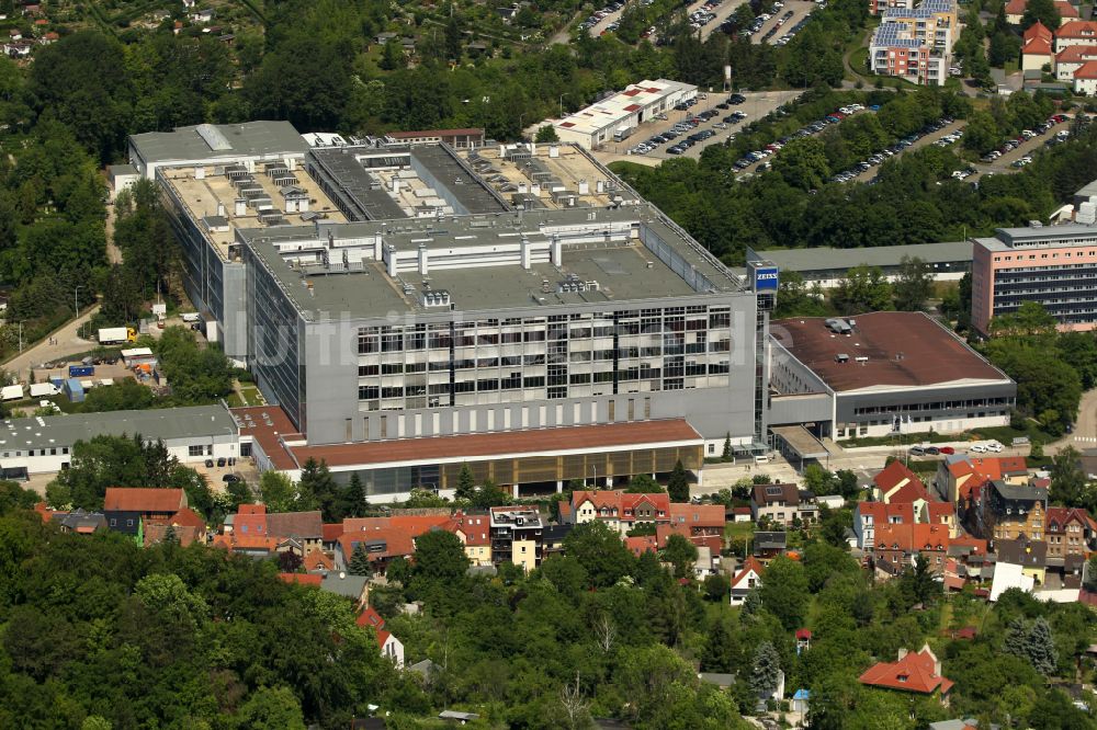Luftbild Jena - Werksgelände der Carl Zeiss Microscopy GmbH in Jena im Bundesland Thüringen, Deutschland