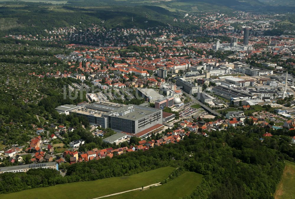 Luftaufnahme Jena - Werksgelände der Carl Zeiss Microscopy GmbH in Jena im Bundesland Thüringen, Deutschland