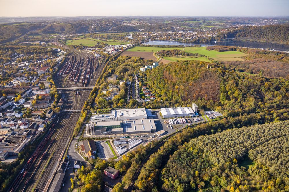 Luftaufnahme Hagen - Werksgelände des Chemieproduzenten Ewald Dörken AG in Hagen im Bundesland Nordrhein-Westfalen