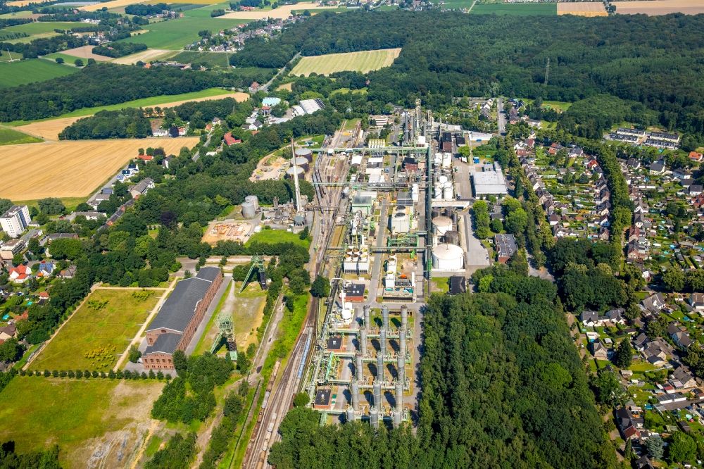 Gladbeck aus der Vogelperspektive: Werksgelände des Chemieproduzenten Ineos Phenol GmbH in Gladbeck im Bundesland Nordrhein-Westfalen