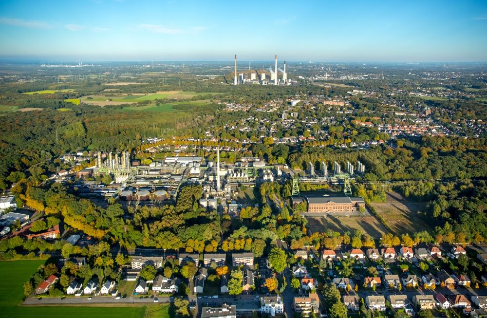 Luftbild Gladbeck - Werksgelände des Chemieproduzenten Ineos Phenol GmbH in Gladbeck im Bundesland Nordrhein-Westfalen