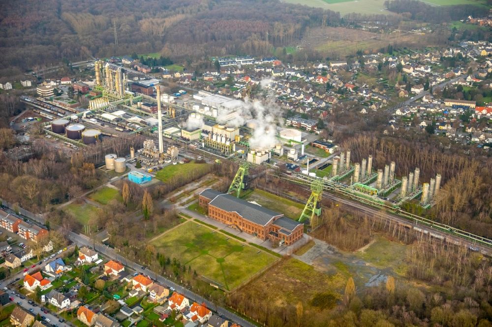 Luftaufnahme Gladbeck - Werksgelände des Chemieproduzenten Ineos Phenol GmbH in Gladbeck im Bundesland Nordrhein-Westfalen