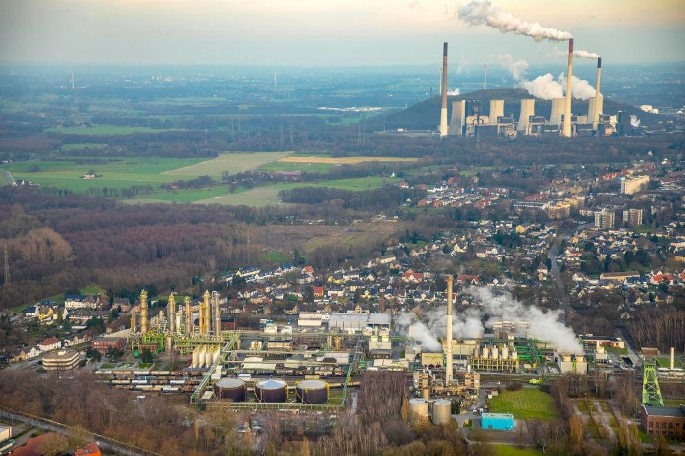 Luftaufnahme Gladbeck - Werksgelände des Chemieproduzenten Ineos Phenol GmbH in Gladbeck im Bundesland Nordrhein-Westfalen
