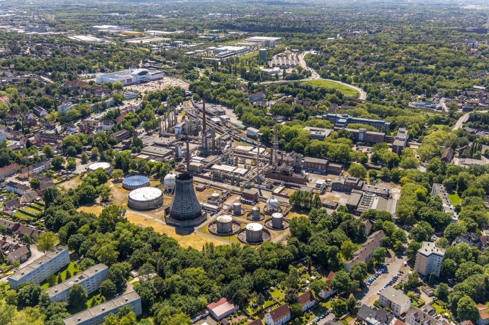Luftbild Herne - Werksgelände des Chemieproduzenten INEOS SOLVENTS GERMANY GmbH in Herne im Bundesland Nordrhein-Westfalen, Deutschland
