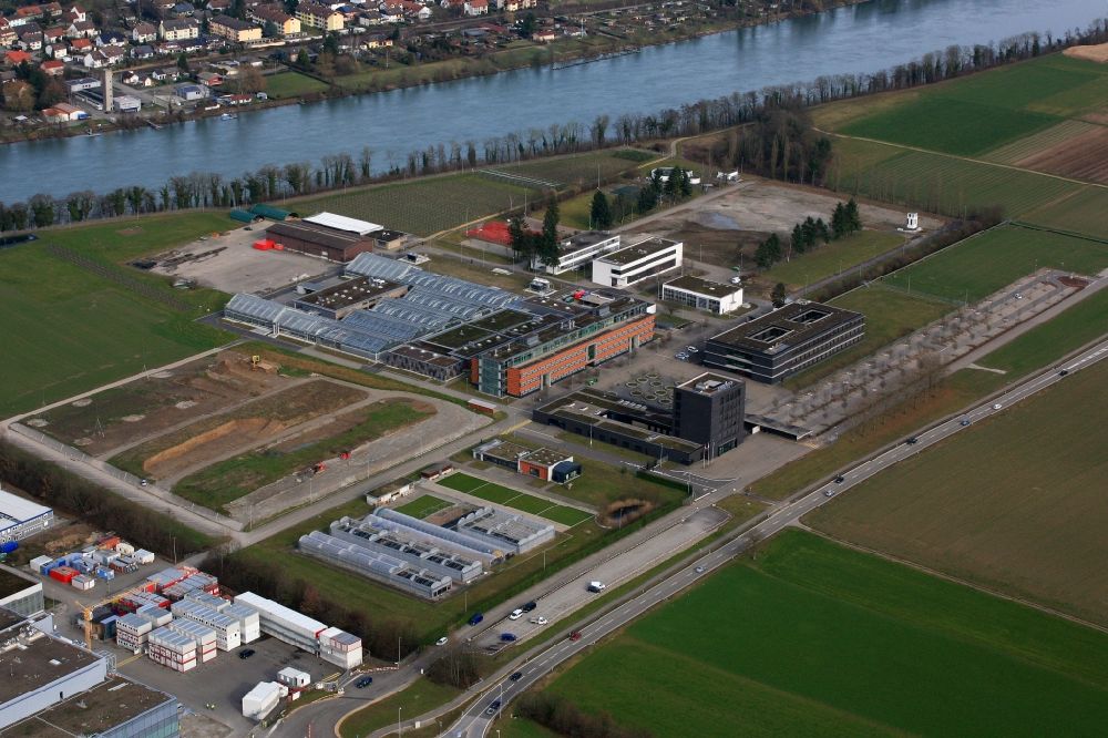 Luftaufnahme Sisseln - Werksgelände des Chemieproduzenten Syngenta in Sisseln in Schweiz