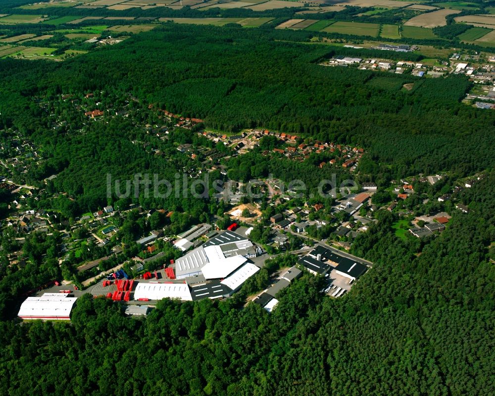 Mölln von oben - Werksgelände der Coca-Cola Erfrischungsgetränke Mölln GmbH & Co. KG in Mölln im Bundesland Schleswig-Holstein, Deutschland