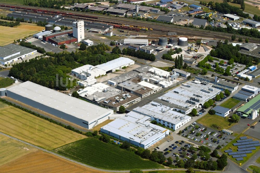 Luftaufnahme Bebra - Werksgelände der Continental Aktiengesellschaft in Bebra im Bundesland Hessen, Deutschland