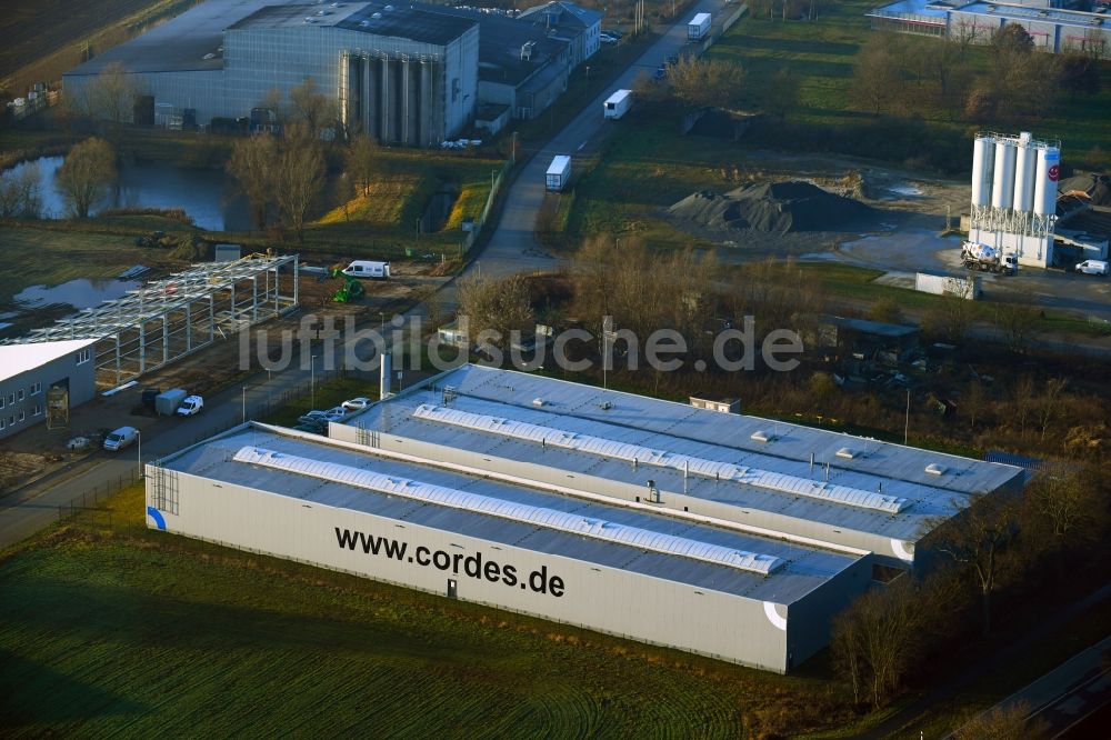 Luftbild Boizenburg/Elbe - Werksgelände der Cordes Gruppe in Boizenburg/Elbe im Bundesland Mecklenburg-Vorpommern, Deutschland