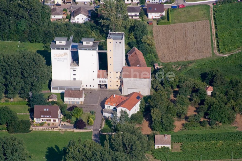 Luftaufnahme Freimersheim (Pfalz) - Werksgelände der Cornexo GmbH (Freimersheimer Maismühle) in Freimersheim (Pfalz) im Bundesland Rheinland-Pfalz