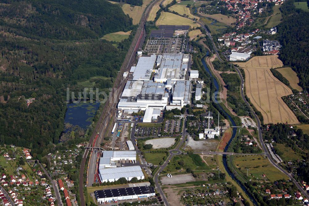 Luftaufnahme Eisenach - Werksgelände der der Adam Opel AG in Eisenach im Bundesland Thüringen, Deutschland