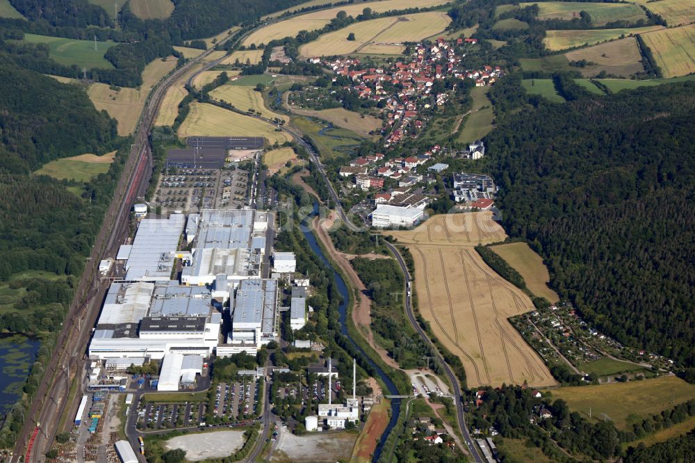 Eisenach von oben - Werksgelände der der Adam Opel AG in Eisenach im Bundesland Thüringen, Deutschland