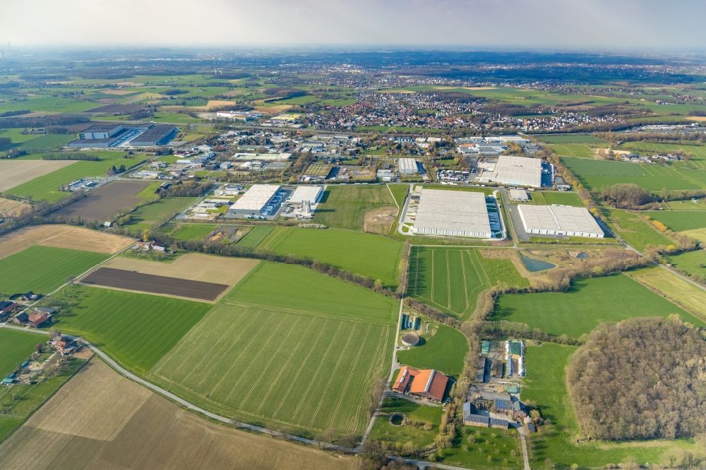 Luftbild Hamm - Werksgelände der der DELTA Qualitätsstahl GmbH an der Stahlstraße in Hamm im Bundesland Nordrhein-Westfalen, Deutschland