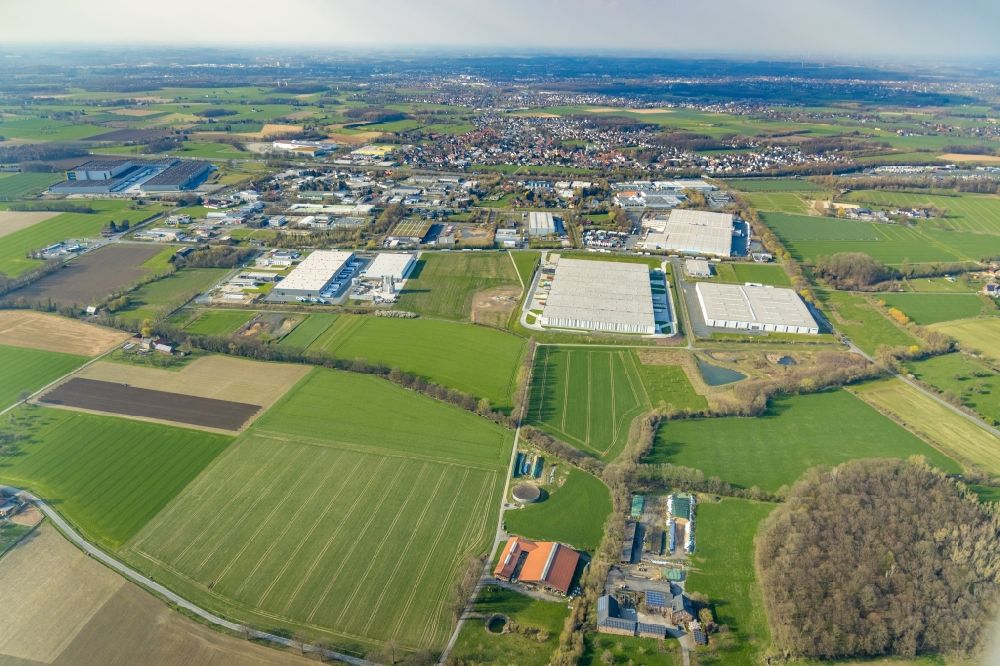 Luftaufnahme Hamm - Werksgelände der der DELTA Qualitätsstahl GmbH an der Stahlstraße in Hamm im Bundesland Nordrhein-Westfalen, Deutschland