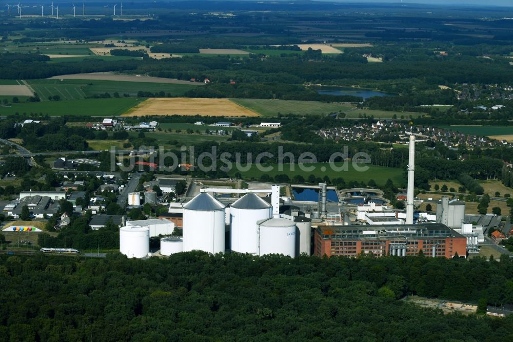 Uelzen von oben - Werksgelände der der Nordzucker AG in Uelzen im Bundesland Niedersachsen, Deutschland