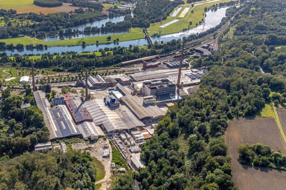 Luftaufnahme Bochum - Werksgelände der der P-D Refractories GmbH im Ruhrauenpark in Bochum im Bundesland Nordrhein-Westfalen - NRW, Deutschland