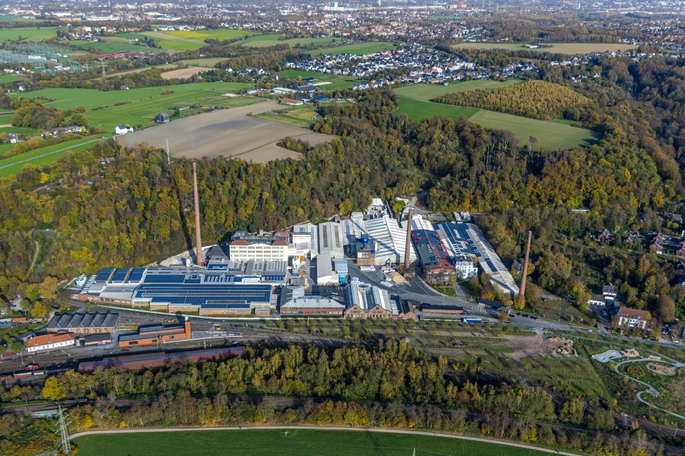 Luftbild Bochum - Werksgelände der der P-D Refractories GmbH im Ruhrauenpark in Bochum im Bundesland Nordrhein-Westfalen - NRW, Deutschland