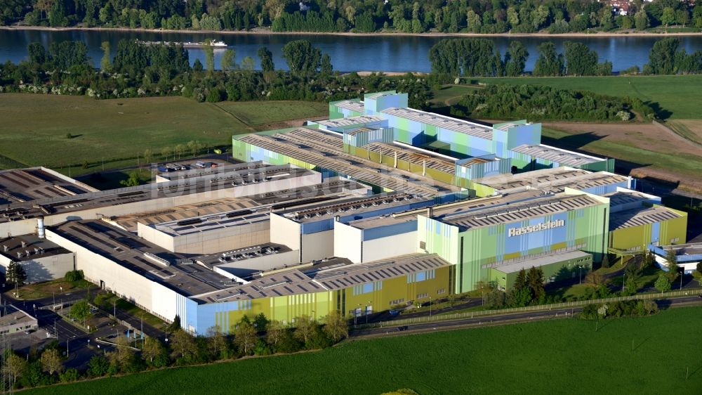 Luftbild Andernach - Werksgelände der der thyssenkrupp Rasselstein GmbH in Andernach im Bundesland Rheinland-Pfalz, Deutschland