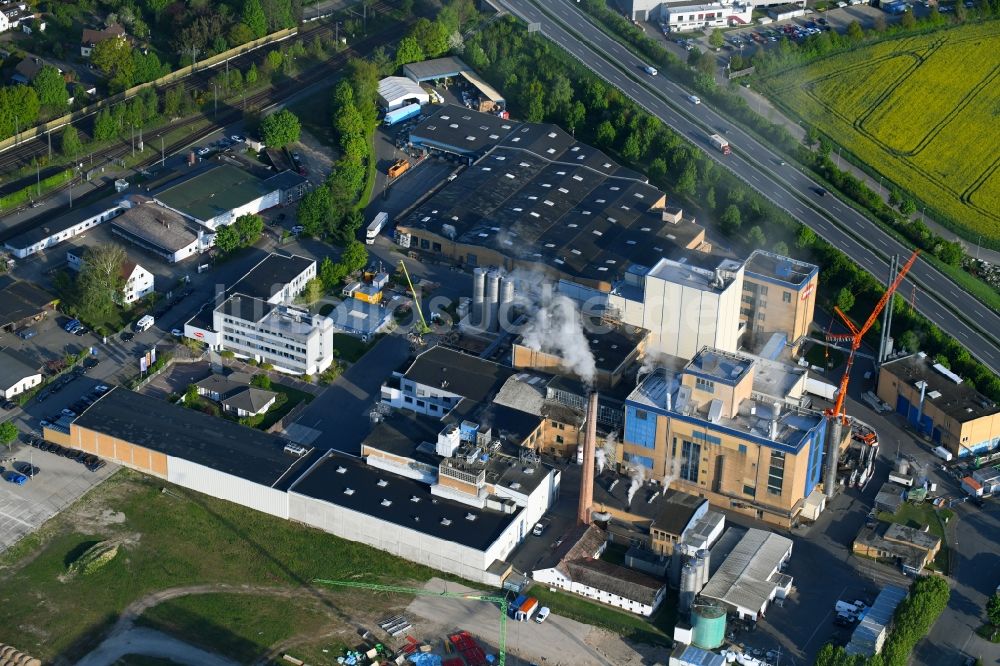 Luftbild Uelzen - Werksgelände der der Uelzena eG in Uelzen im Bundesland Niedersachsen, Deutschland