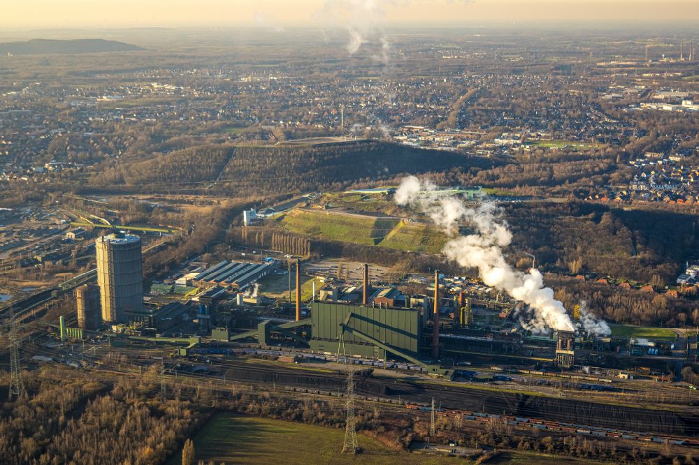 Luftaufnahme Bottrop - Werksgelände dern Kokerei Prosper / ArcelorMittal Bottrop GmbH in Bottrop im Bundesland Nordrhein-Westfalen, Deutschland