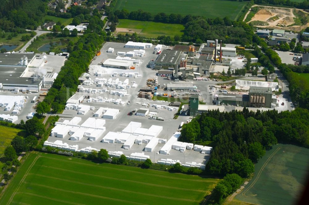 Wittenborn aus der Vogelperspektive: Werksgelände der H+H Deutschland GmbH in Wittenborn im Bundesland Schleswig-Holstein, Deutschland