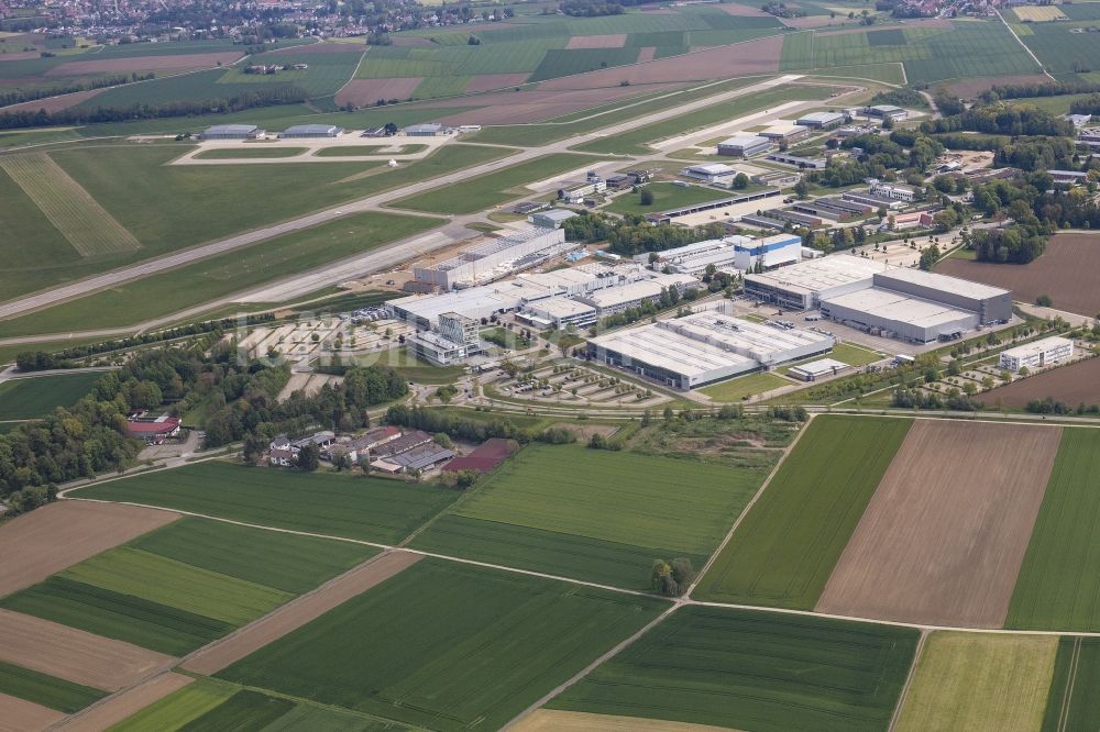 Laupheim von oben - Werksgelände der Diehl-Aviation in Laupheim im Bundesland Baden-Württemberg, Deutschland