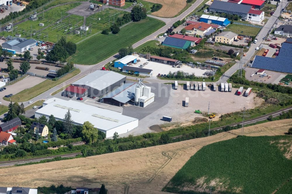 Luftbild Maxhütte-Haidhof - Werksgelände der MK Dienstleistungs GmbH & Co. KG Obagstraße im Bundesland Bayern, Deutschland
