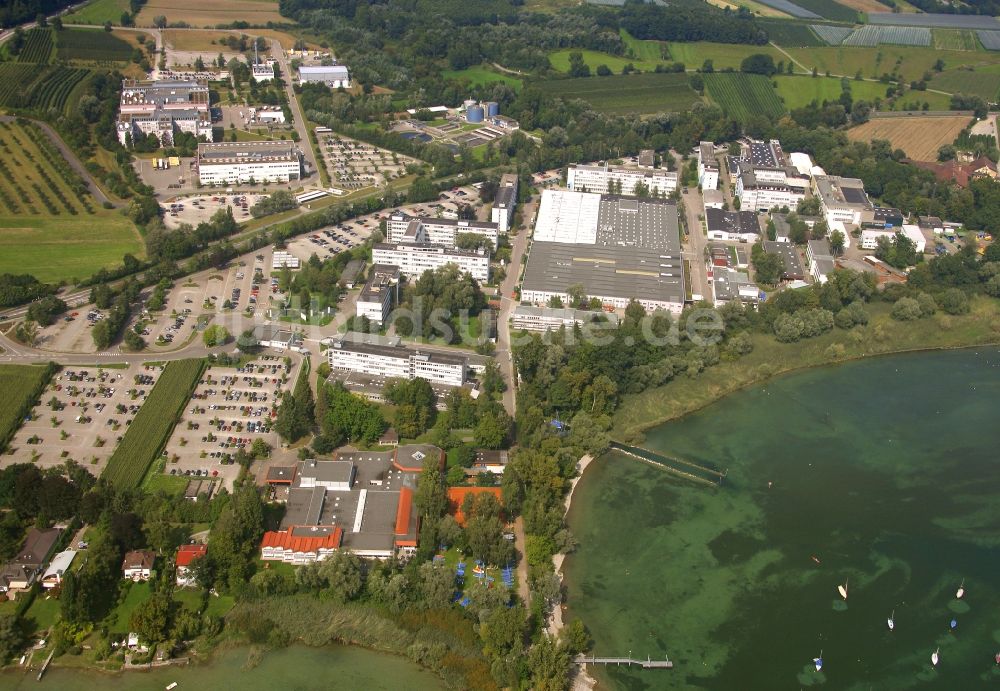 Luftaufnahme Immenstaad am Bodensee - Werksgelände Dornier-Werke in Immenstaad am Bodensee im Bundesland Baden-Württemberg, Deutschland