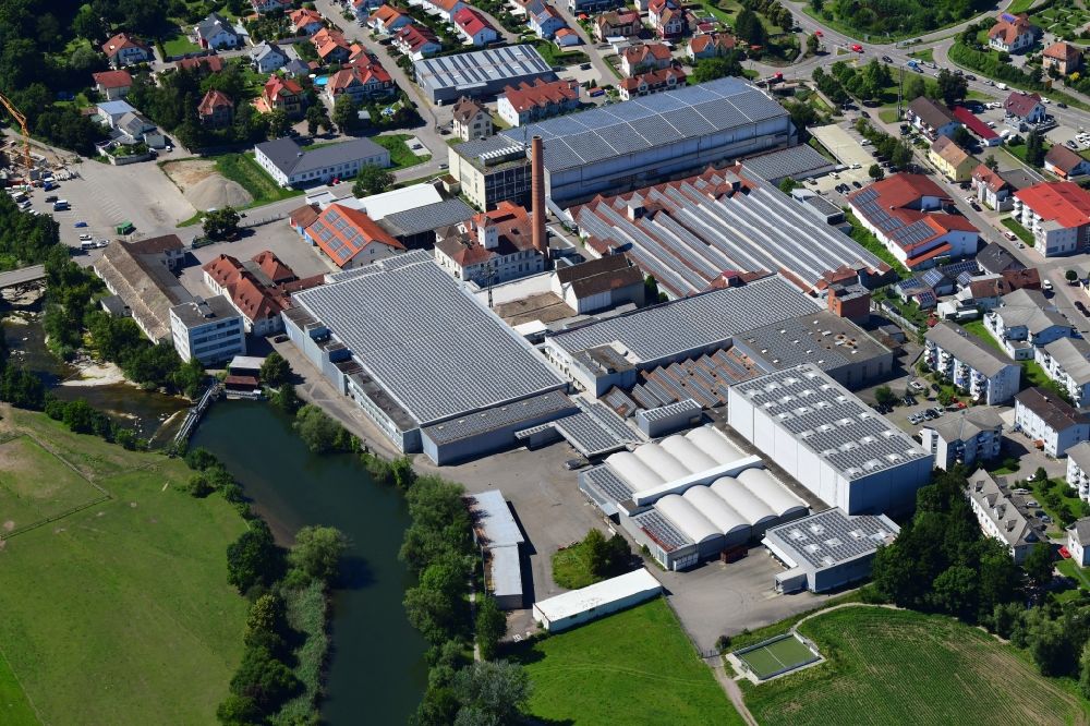 Luftbild Lauchringen - Werksgelände der ehemaligen Textilfirma Lauffenmühle in Lauchringen im Bundesland Baden-Württemberg, Deutschland