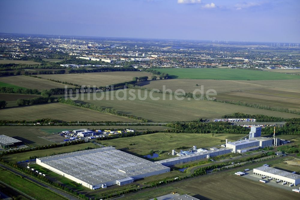 Luftbild Sülzetal - Werksgelände der Euroglas AG in Sülzetal im Bundesland Sachsen-Anhalt, Deutschland