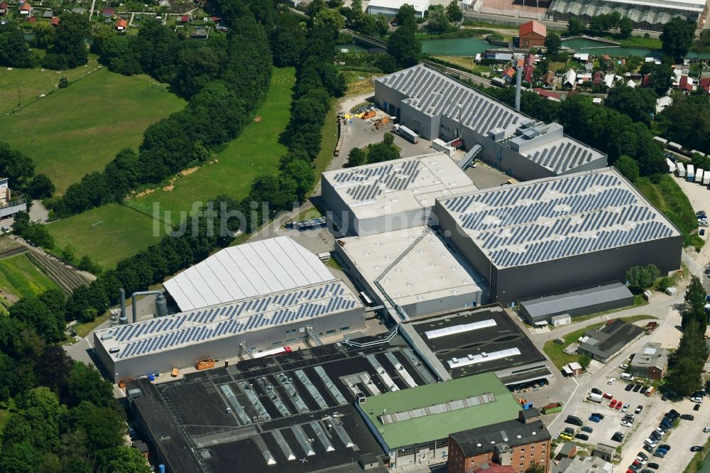 Luftbild Augsburg - Werksgelände der Freudenberg Haushaltsprodukte Augsburg GmbH in Augsburg im Bundesland Bayern, Deutschland