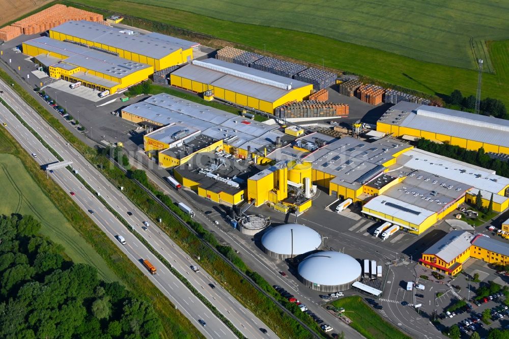 Luftbild Weidensdorf - Werksgelände der Friweika eG in Weidensdorf im Bundesland Sachsen, Deutschland
