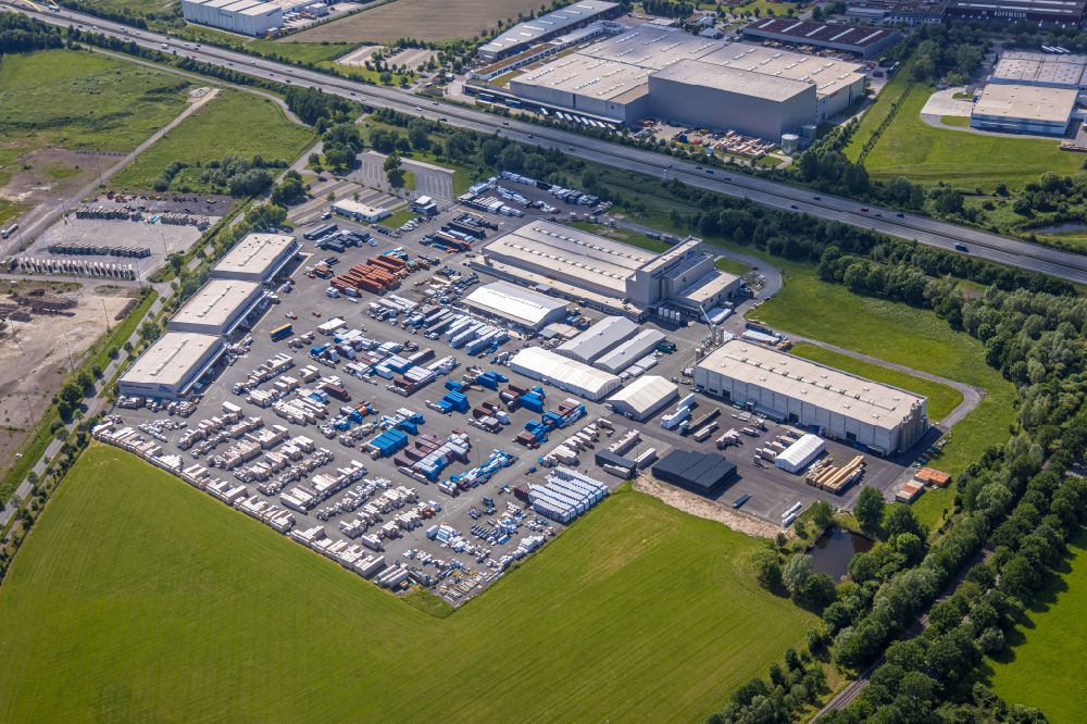 Luftaufnahme Hamm - Werksgelände der Funke Kunststoffe GmbH in Hamm im Bundesland Nordrhein-Westfalen, Deutschland
