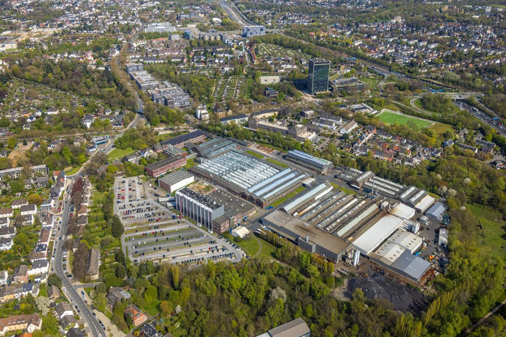 Luftaufnahme Bochum - Werksgelände der Gebr. Eickhoff Maschinenfabrik u. Eisengießerei GmbH in Bochum im Bundesland Nordrhein-Westfalen