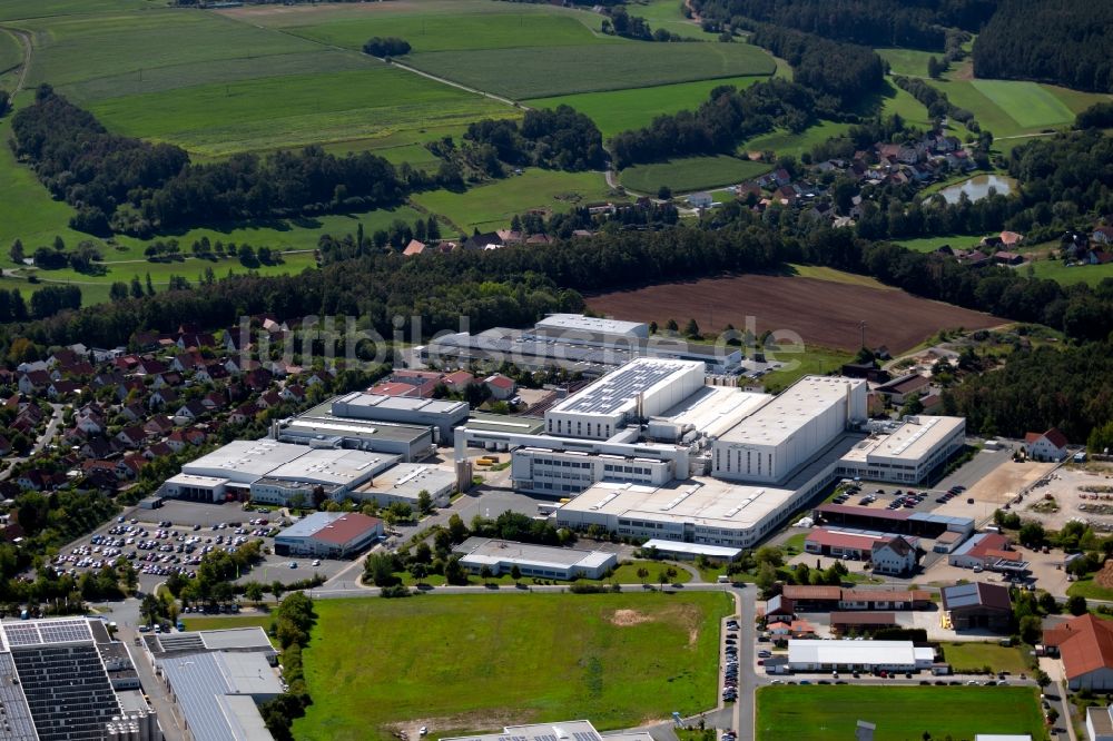 Dietenhofen von oben - Werksgelände der geobra Brandstätter Stiftung & Co. KG in Dietenhofen im Bundesland Bayern, Deutschland