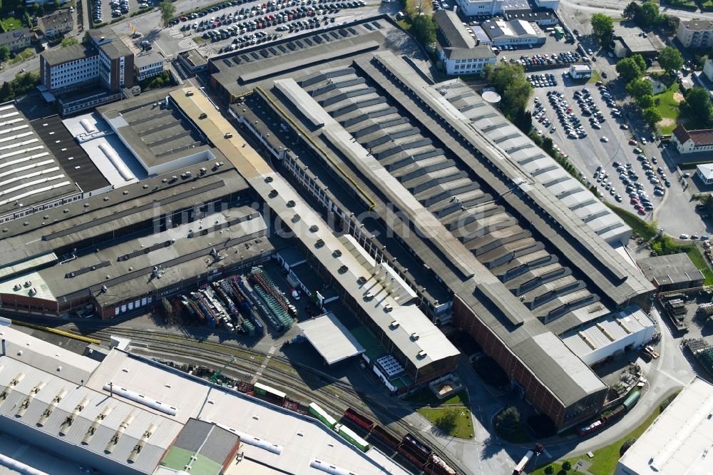 Luftaufnahme Bielefeld - Werksgelände der Gestamp Umformtechnik GmbH in Bielefeld im Bundesland Nordrhein-Westfalen, Deutschland