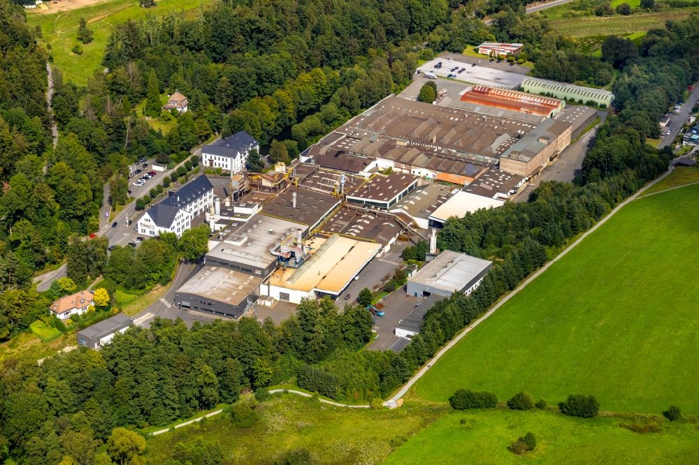 Luftbild Olsberg - Werksgelände der Giesserei der Olsberg GmbH in Olsberg im Bundesland Nordrhein-Westfalen, Deutschland