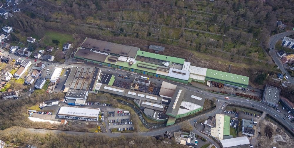 Luftbild Siegen - Werksgelände Gontermann-Peipers GmbH in Siegen im Bundesland Nordrhein-Westfalen, Deutschland