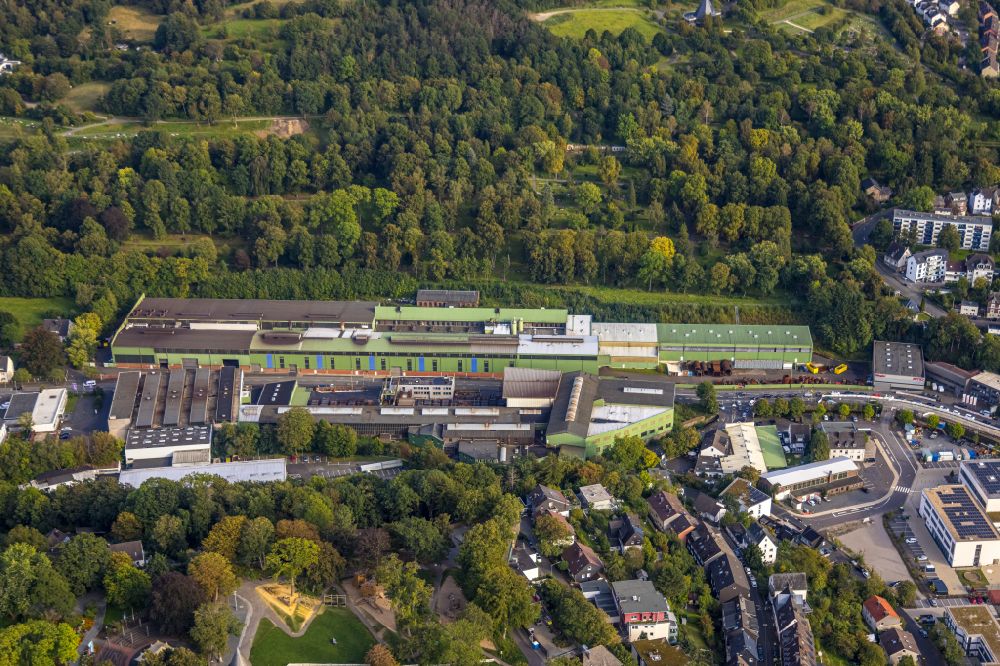 Luftaufnahme Siegen - Werksgelände Gontermann-Peipers GmbH in Siegen im Bundesland Nordrhein-Westfalen, Deutschland