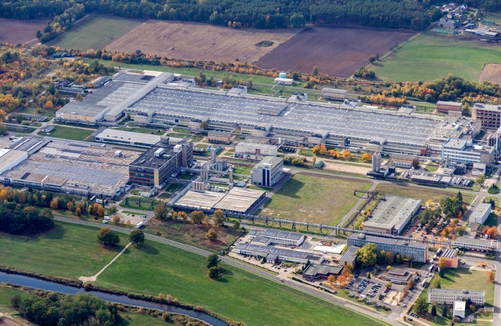Luftbild Guben - Werksgelände der Grupa Azoty ATT Polymers GmbH in Guben im Bundesland Brandenburg, Deutschland