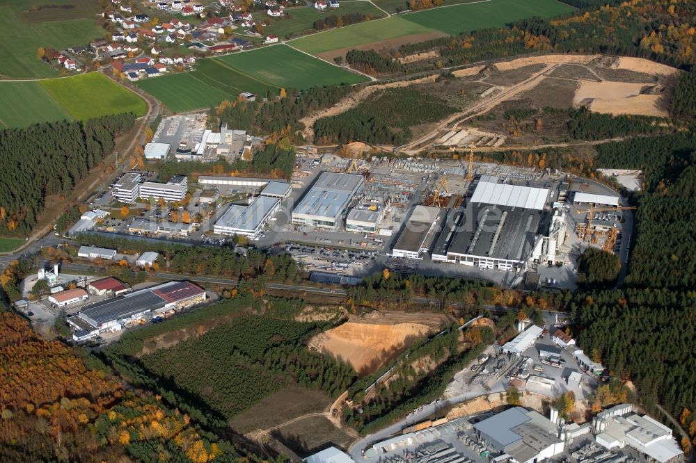 Luftbild Lähr - Werksgelände an der Gößweinstraße in Lähr im Bundesland Bayern, Deutschland