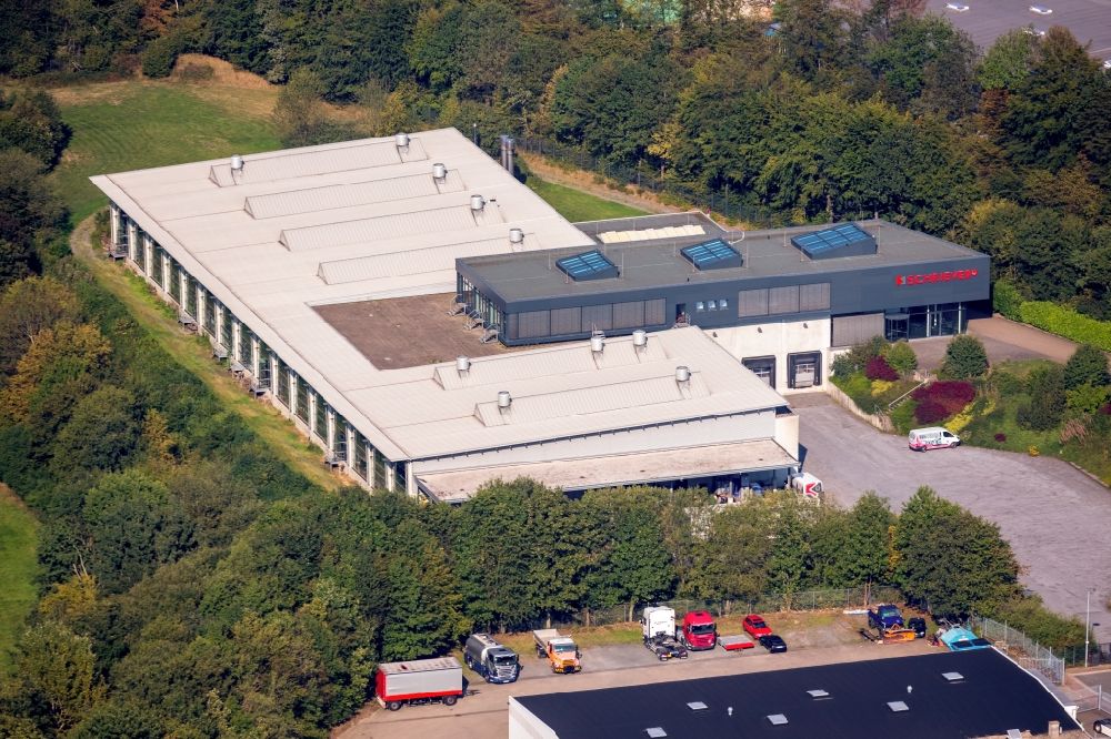 Luftaufnahme Lüdenscheid - Werksgelände der Hans Schriever GmbH & Co. KG Hoher Hagen 5 in Lüdenscheid im Bundesland Nordrhein-Westfalen, Deutschland