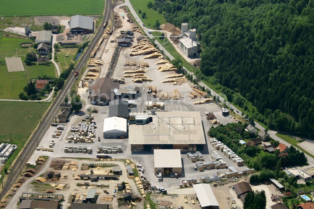 Luftbild Liebenfels - Werksgelände der HASSLACHER NORICA TIMBER - HASSLACHER Gruppe in Liebenfels in Kärnten, Österreich