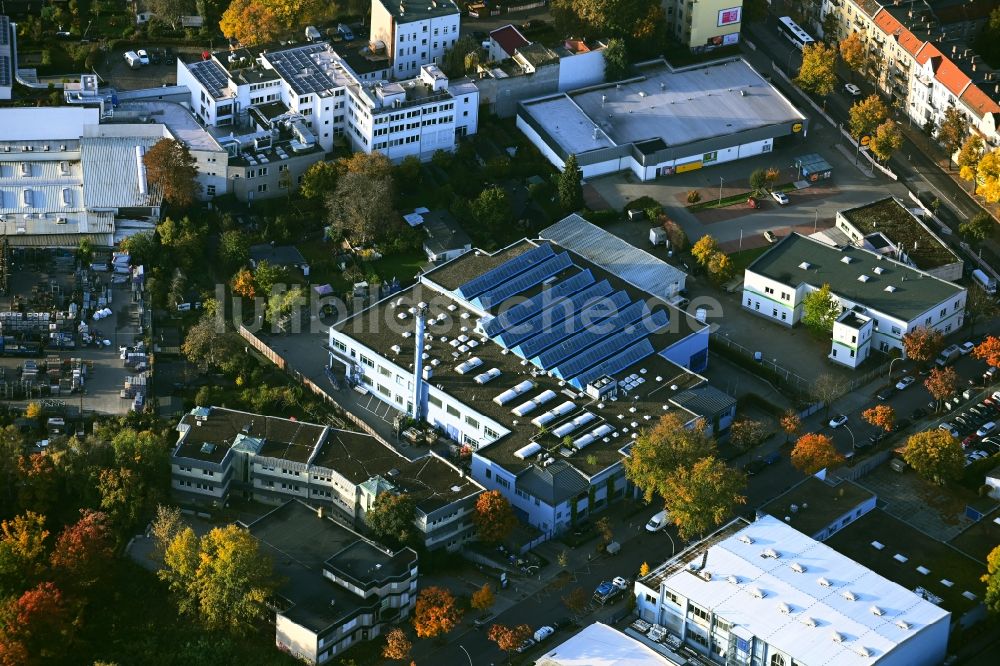 Luftaufnahme Berlin - Werksgelände der Heinz Krumme GmbH & Co. KG an der Kühnemannstraße in Berlin, Deutschland