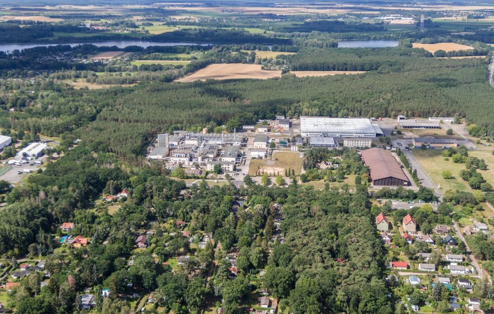 Luftaufnahme Werder (Havel) - Werksgelände der Herbstreith & Fox KG Pektin-Fabriken in Werder (Havel) im Bundesland Brandenburg, Deutschland