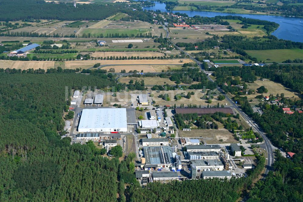 Werder (Havel) von oben - Werksgelände der Herbstreith & Fox KG Pektin-Fabriken in Werder (Havel) im Bundesland Brandenburg, Deutschland