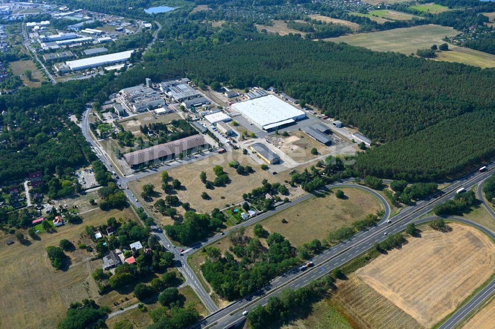 Luftbild Werder (Havel) - Werksgelände der Herbstreith & Fox KG Pektin-Fabriken in Werder (Havel) im Bundesland Brandenburg, Deutschland
